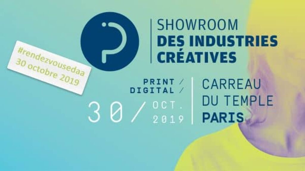 Affiche du showroom des industries créatives