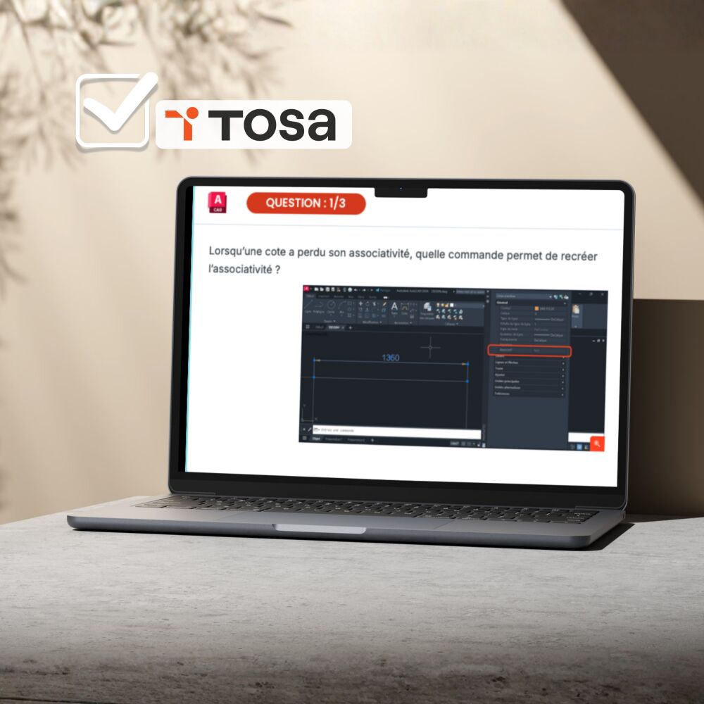 La certification TOSA AutoCAD