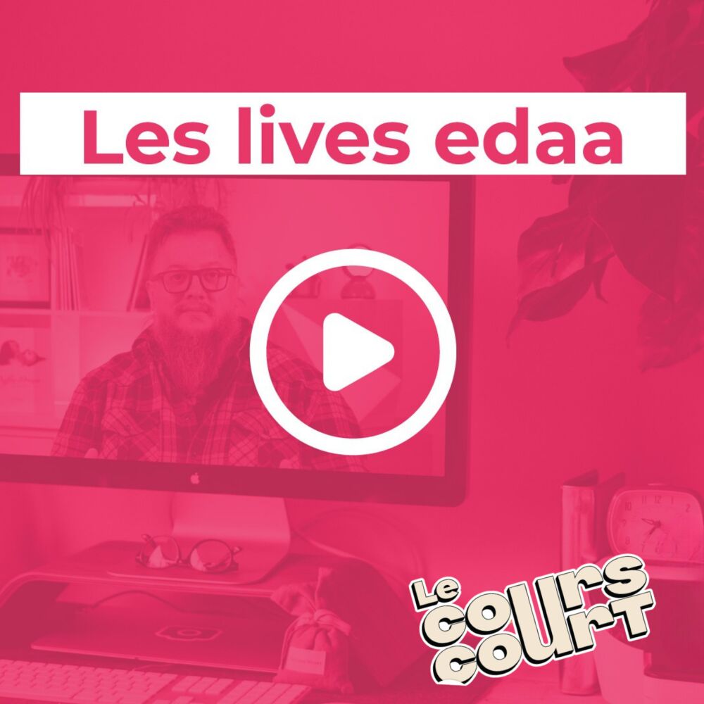 video live edaa formation indesign