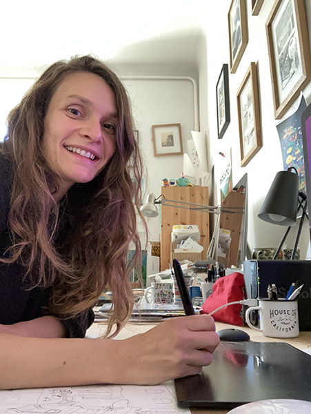 Photo de Coline élève en graphisme à l'edaa