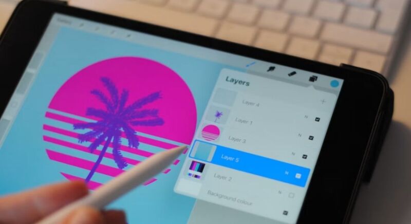 calques logiciel procreate