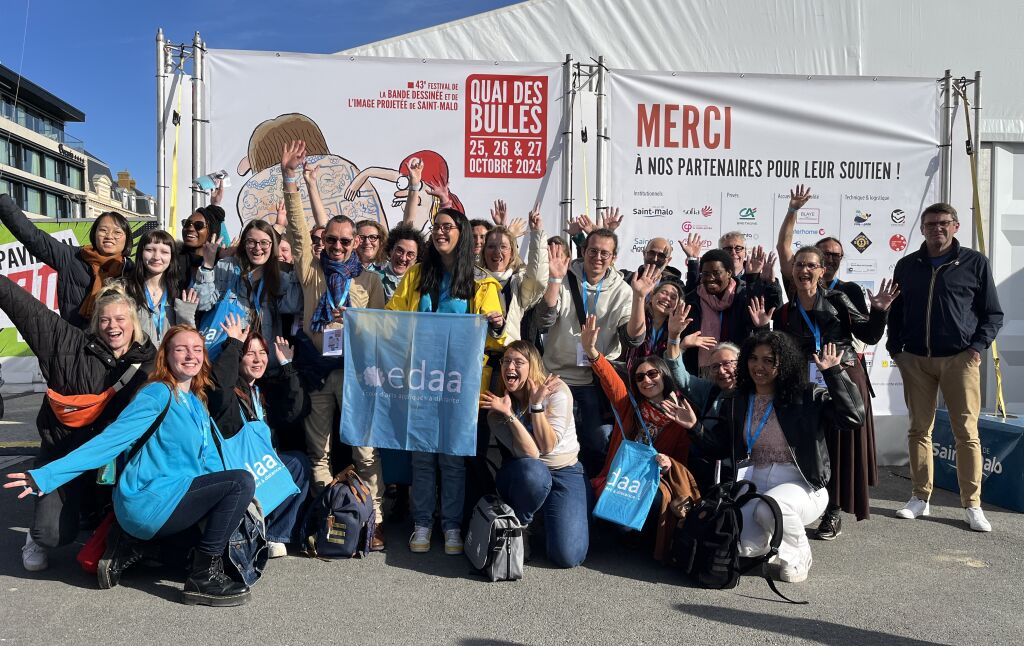 Photo des élèves edaa au Quai des Bulles