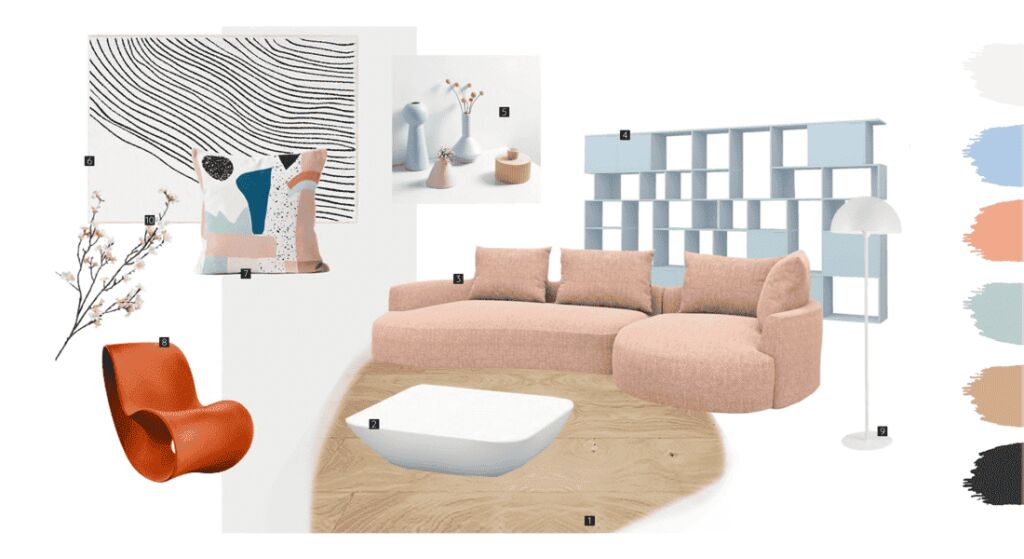planche ambiance dcoration intrieure