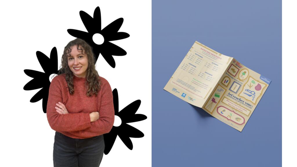 Photo de Flora et l'une de ses ralisations