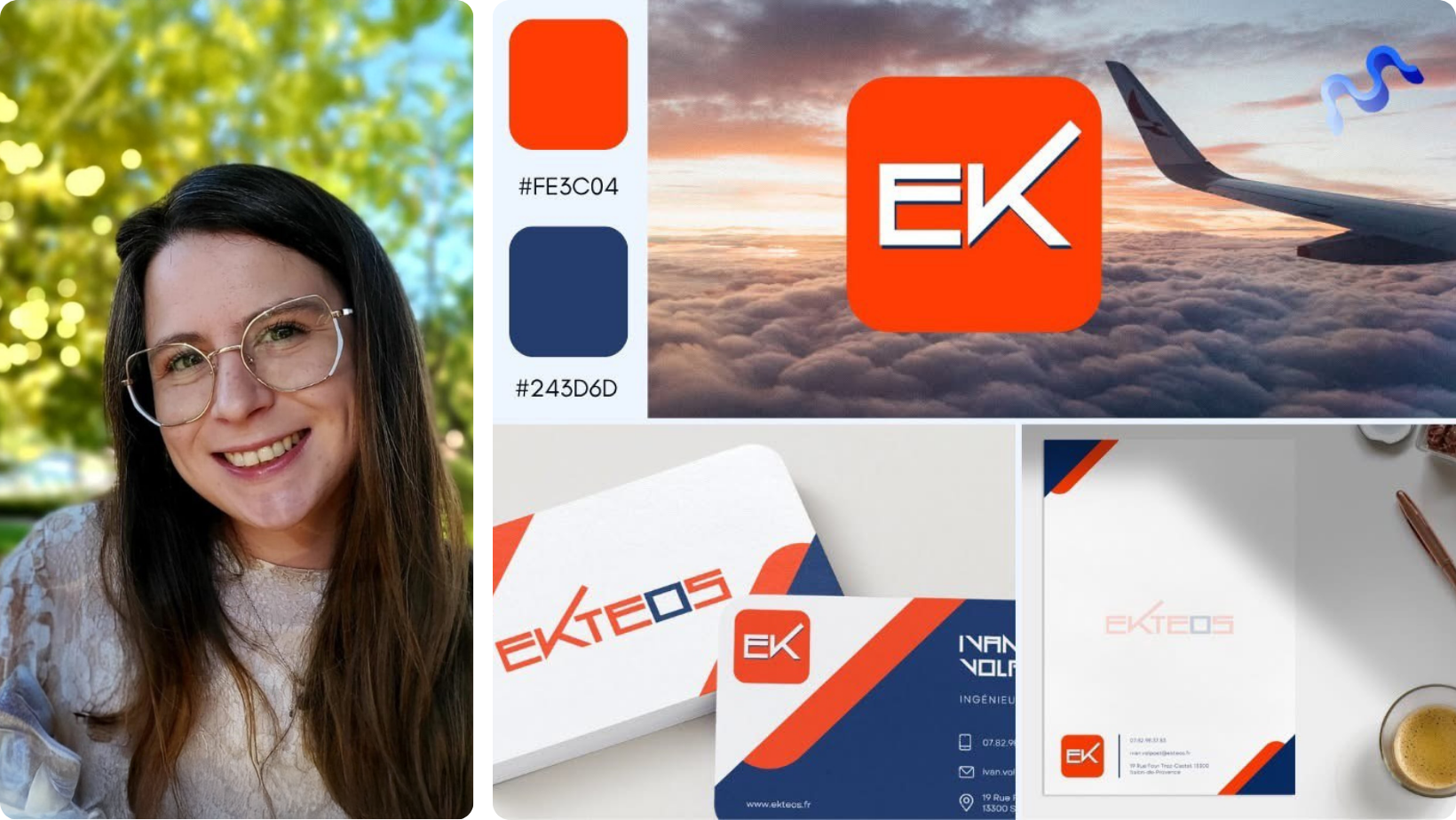 Portrait et projet r�alis� par Ariane, graphiste