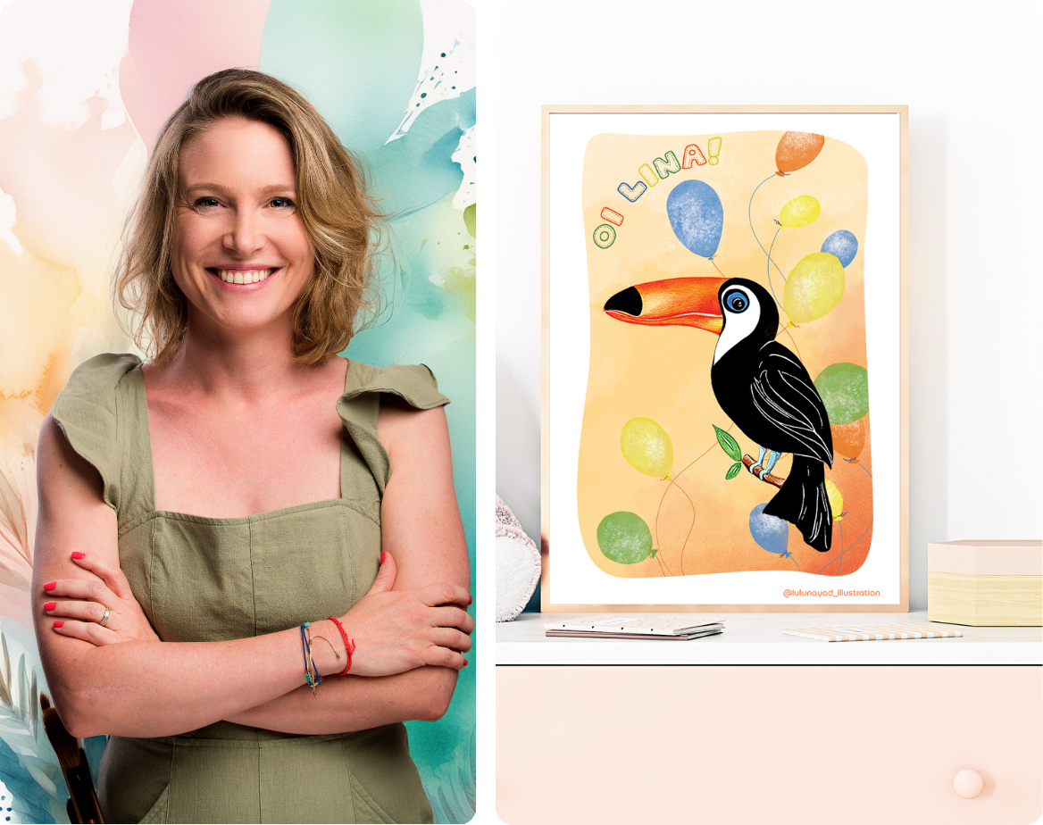 Portrait et projet r�alis� par Lucie, illustratrice