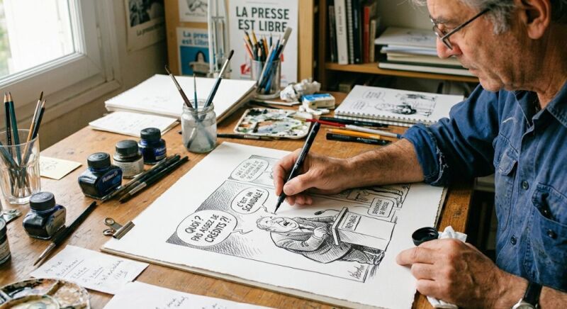 métier illustrateur de presse