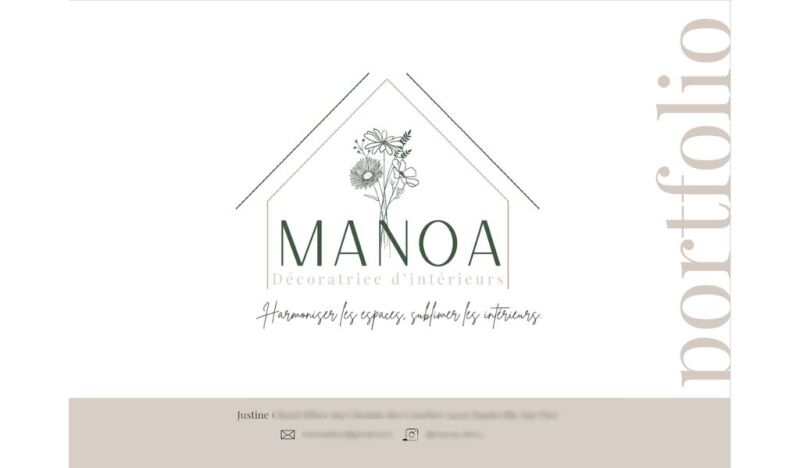 page de garde portfolio