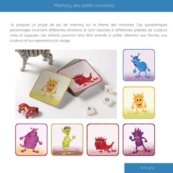 memory des petits monstres