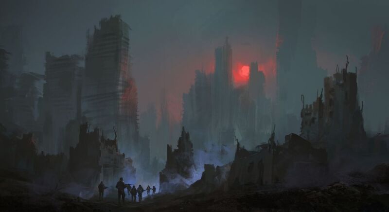matte painting jeu video
