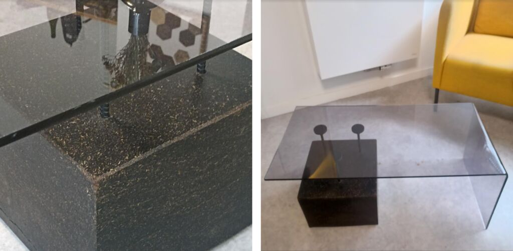 Prototype d'une table en biomatériaux