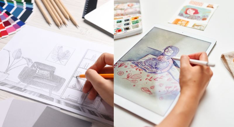 illustration num�rique ou traditionnelle