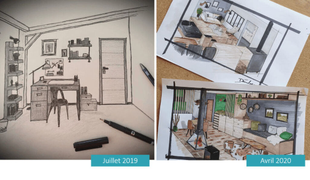 progression en 10 mois des plans de dcoration intrieure