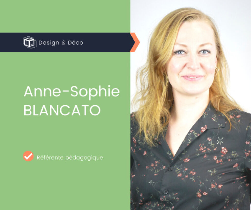 Anne-Sophie référente pédagogique formation design