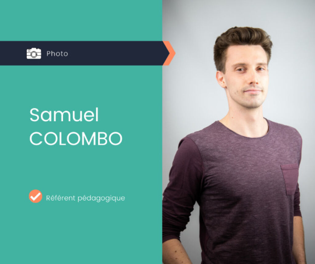 Samuel référent pédagogique formation photo